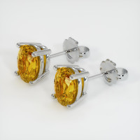 <span>1.81</span>&nbsp;<span class="tooltip-light">Ct.Tw.<span class="tooltiptext">Total Carat Weight</span></span> Sapphire Earrings, 14K White Gold 2